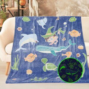 Blanket Blue Toddler Boy Blankets Soft Plush Throw Blankets for Kids 50"x60"